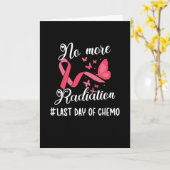 Carte Dernier Jour De Chimo Cancer Survivant Fin De Radi (Fleur jaune)
