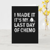 Carte Dernier Jour De Chimo Cancer Survivant Fin De Radi (Fleur jaune)