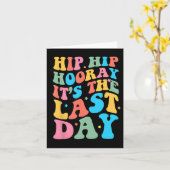 Carte Dernier Jour De L'École Bonjour Enseignant D'Été S (Fleur jaune)