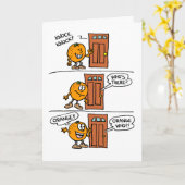 Carte Dernier Jour De L'École Frapper Frapper Orange (Fleur jaune)