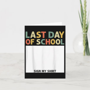 Carte Dernier Jour De L'École Signale Mon Diplôme De Che