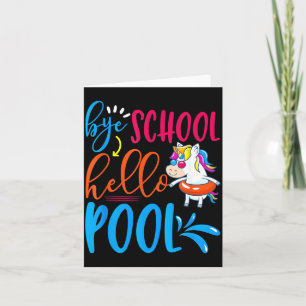 Carte Dernier Jour d'École Au Revoir École Bonjour Pisci