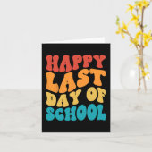 Carte Dernier Jour D'école Dernier Jour D'école Professe (Fleur jaune)