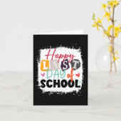 Carte Dernier Jour D'école Enseignant & Enfants (Fleur jaune)