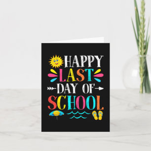 Carte Dernier Jour D'école Professeur Élève Cadeau De Re