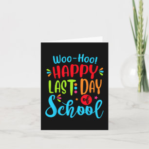 Carte Dernier Jour D'école Professeur Élève Cadeau De Re