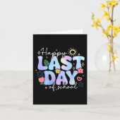 Carte Dernier Jour D'École Vacances D'Été Fleuriste Ense (Fleur jaune)