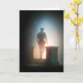 Carte "Dernier Message" de sympathie (Fleur jaune)