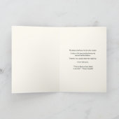 Carte "Dernier Message" de sympathie (Intérieur)