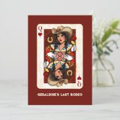Carte Dernier Rodeo Midwest Queen of Hearts person (Debout devant)