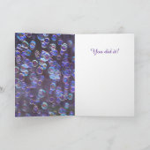 Carte Dernière bulles de célébration de Chemo (Intérieur)