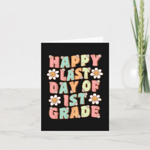 Carte Dernière journée de 1ère année mignonne Super prem