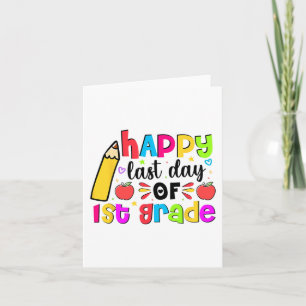 Carte Dernière journée de la 1ère année d'études collégi
