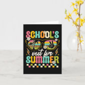 Carte Dernière journée d'école dehors pour les garçons d (Fleur jaune)