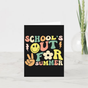 Carte Dernière Journée D'École Super Sortie Pour L'Été T