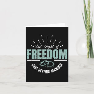 Carte Dernière Nuit De Liberté Mariage Mariage Groom Mar