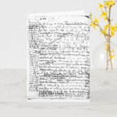 Carte Dernière page 'd'une La Recherche du Temps Perdu' (Fleur jaune)