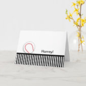 Carte Dernière ronde de Chemo Félicitations Card-Basebal (Fleur jaune)