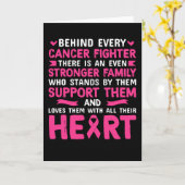 Carte Derrière chaque combattant contre le cancer, il y (Fleur jaune)