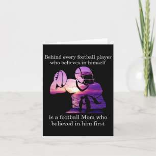 Carte Derrière Le Joueur De Football Croit En Lui-Même E