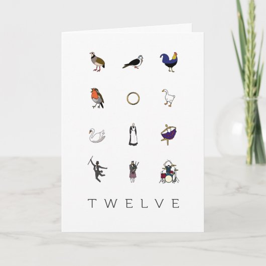 Carte des 12 Jours de Noël (Devant)