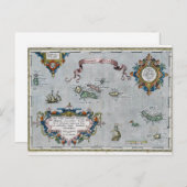 Carte des Açores 1584 (Devant / Derrière)