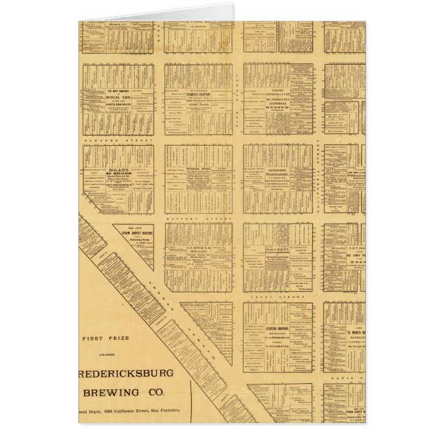 Carte des affaires de San Francisco (Devant)