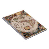 Carte des Amériques baroque Carnet d'art (Côté Droit)