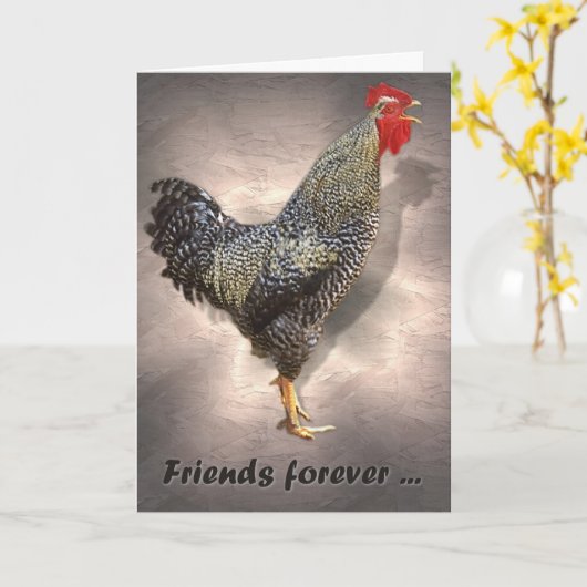 Carte Des amis pour toujours... (Fleur jaune)