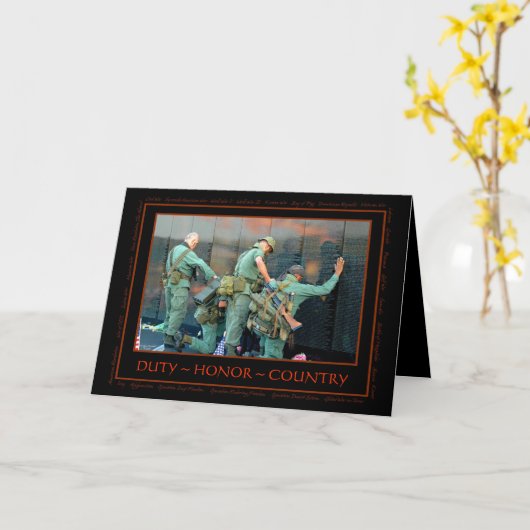 Carte des anciens combattants (Fleur jaune)