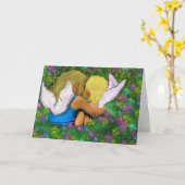 Carte Des anges partout ! (Fleur jaune)