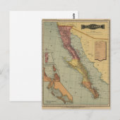 Carte des antiquités de la Basse Californie (Devant / Derrière)
