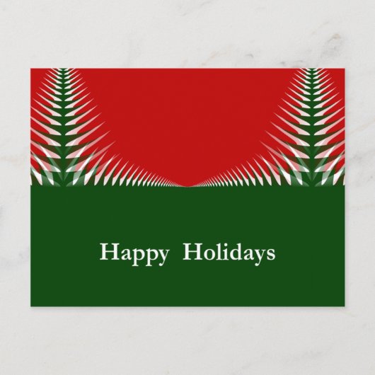 Carte des arbres de Noël (Devant)