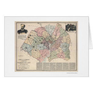 Carte des banlieues de Washington DC par Clements