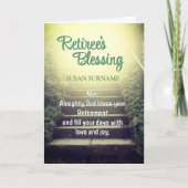 Carte des bénédictions de retraite chrétienne (Devant)