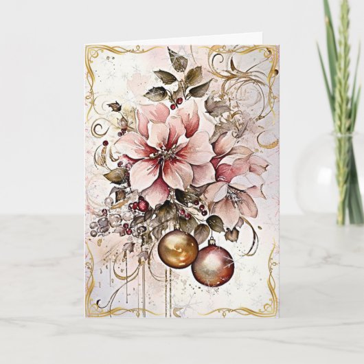 Carte Des Bénédictions dorées étincelantes (Devant)