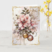 Carte Des Bénédictions dorées étincelantes (Fleur jaune)