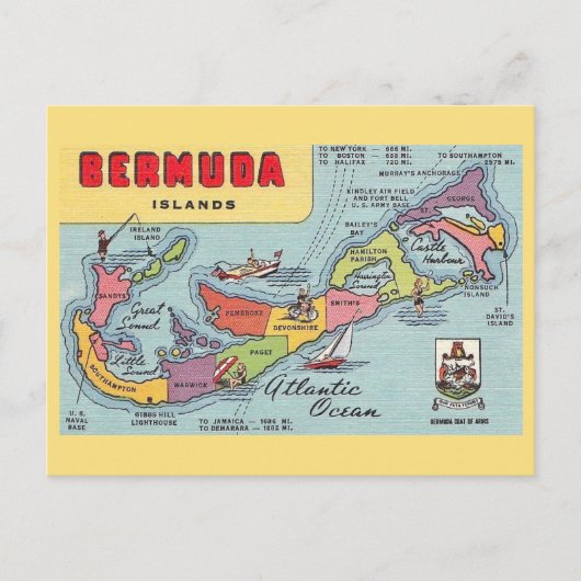 Carte des Bermudes (Devant)