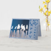 Carte des bougies d'anniversaire (Fleur jaune)