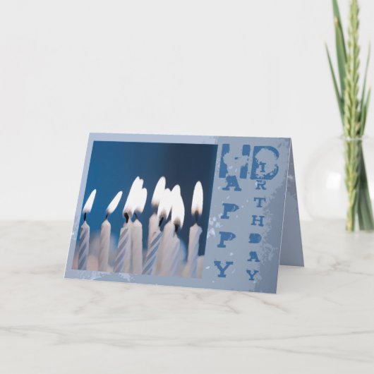 Carte des bougies d'anniversaire (Devant)