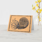 Carte des canyons parlants fossiles d'ammonite, No (Fleur jaune)