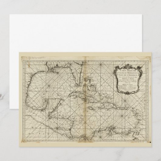 Carte des Caraïbes (1749) (Devant / Derrière)