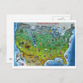 Carte des caricatures des États-Unis (Devant / Derrière)