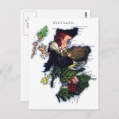 Carte des caricatures écossaises (Devant / Derrière)