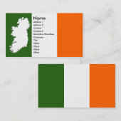 Carte des cartes de visite de l'Irlande (Devant / Derrière)