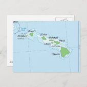 Carte des chaînes de l'île d'Hawaii (Devant / Derrière)