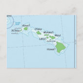 Carte des chaînes de l'île d'Hawaii (Devant)