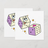 Carte Dés Chanceux (Devant / Derrière)