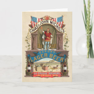 Carte Des Chas. & John Michel’s Export Lager Beer