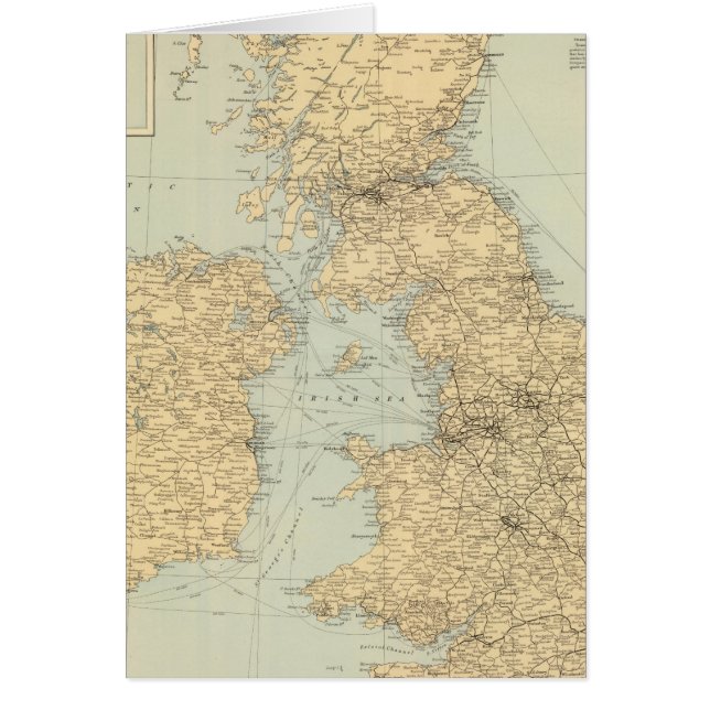 Carte des chemins de fer, British Isles (Devant)